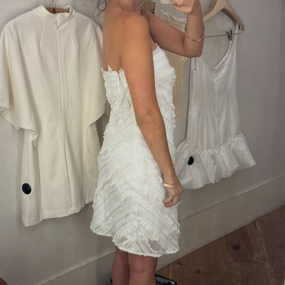 Endless Rose Strapless Textured Fitted Mini Dress